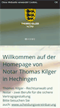 Mobile Screenshot of kilger.notar.de