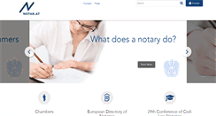 Desktop Screenshot of notar.at